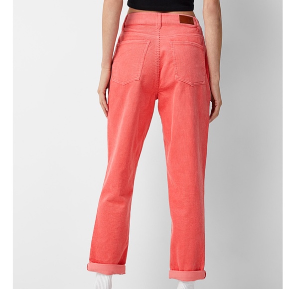 Pink salmon organic cotton corduroy vintage mom jean Old School fit NWT - Picture 2 of 9